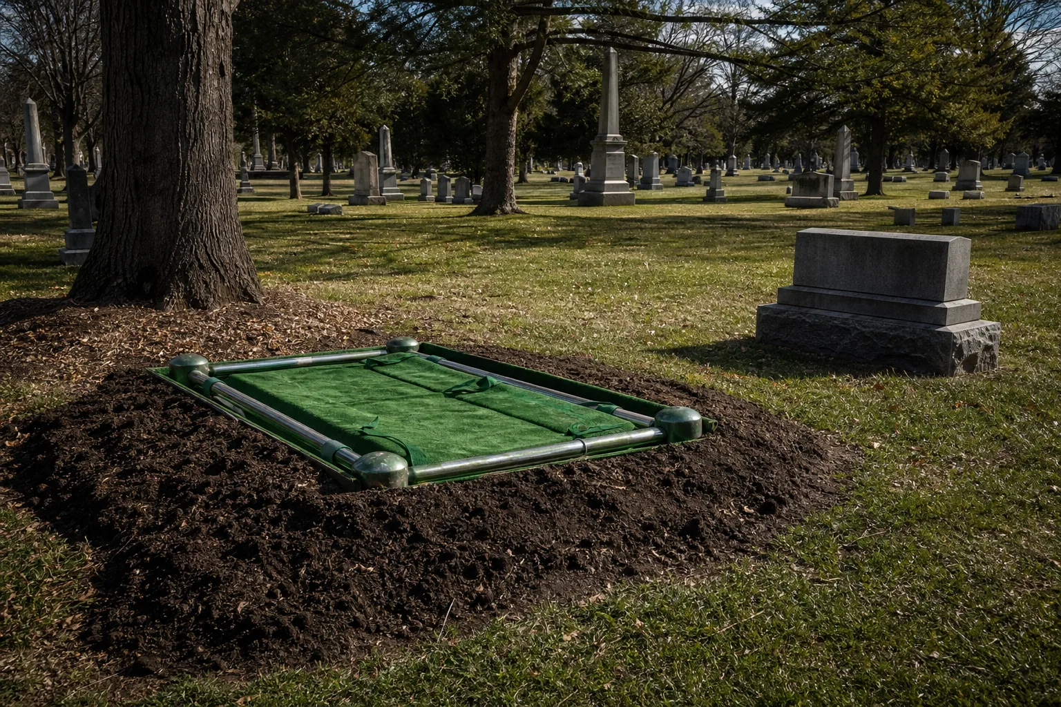 Setting a monument after a burial, and why the whole sequence takes a year
